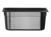 Bac gastronorme 1/3  HENDI  Profi Line  GN 1/3  5 7L  Noir  325x176x H 150mm