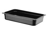 Container GN 1/1 zwart polycarbonaat  HENDI  Profi Line  GN 1/1  14L  Zwart  530x325x H 100mm