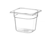 Container GN 1/6 polycarbonaat  HENDI  Profi Line  GN 1/6  2 4L  Transparant  176x162x H 150mm