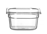 Container GN 1/6 polycarbonaat  HENDI  Profi Line  GN 1/6  1 6L  Transparant  176x162x H 100mm