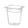 Container GN 1/6 polycarbonaat  HENDI  Profi Line  GN 1/6  1 6L  Transparant  176x162x H 100mm