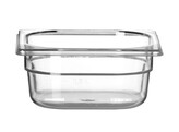 Container GN 1/6 polycarbonaat  HENDI  Profi Line  GN 1/6  1L  Transparant  176x162x H 65mm