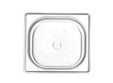 Container GN 1/6 polycarbonaat  HENDI  Profi Line  GN 1/6  1L  Transparant  176x162x H 65mm