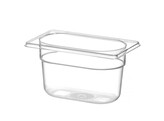 Container GN 1/9 polycarbonaat  HENDI  Profi Line  GN 1/9  0 6L  Transparant  176x108x H 65mm