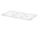 Geperforeerde roosters voor GN containers polycarbonaat  HENDI  Profi Line  GN 1/6  Transparant  118x106mm