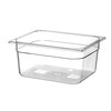 Bac Gastronorme 1/2  HENDI  Profi Line  GN 1/2  9 5L  Transparent  325x265x H 150mm