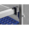 Uitbreid-haak voor aluminium opbergrek  HENDI  15x42x H 42mm