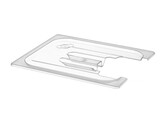Couvercle gastronorme avec encoche pour thermoplongeur  HENDI  GN 1/2  Transparent  265x325mm