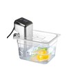 Couvercle gastronorme avec encoche pour thermoplongeur  HENDI  GN 1/2  Transparent  265x325mm