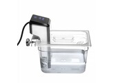 Couvercle gastronorme avec encoche pour thermoplongeur  HENDI  GN 1/2  Transparent  265x325mm