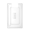 Couvercle gastronorme avec encoche pour thermoplongeur  HENDI  GN 1/2  Transparent  265x325mm
