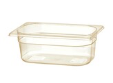 Bac gastronorme 1/4 resistant aux temperatures elevees  HENDI  GN 1/4  2 6L  Transparent  265x162x H 100mm