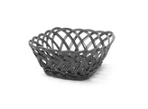 Corbeilles tressees   HENDI  carre  Noir  190x190x H 80mm