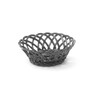 Corbeilles tressees   HENDI  rond  Noir  200x200x H 65mm
