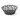 Corbeilles tressees   HENDI  rond  Noir  200x200x H 65mm