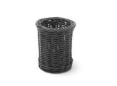 Corbeille a couvert  HENDI  Noir   100x H 120mm