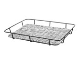 Corbeille a pain avec bord en inox  HENDI  Gris clair  400x300x H 50mm
