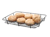 Corbeille a pain avec bord en inox  HENDI  Gris clair  400x300x H 50mm
