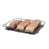 Corbeille a pain avec bord en inox  HENDI  Gris clair  400x300x H 50mm