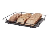 Corbeille a pain avec bord en inox  HENDI  Gris clair  400x300x H 50mm