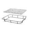 Corbeille a pain avec bord en inox  HENDI  Gris clair  400x300x H 50mm