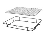 Corbeille a pain avec bord en inox  HENDI  Gris clair  400x300x H 50mm