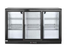 Backbar koelkast met drie schuifdeuren  Arktic  254L  Zwart  230V/160W  1350x520x H 865mm