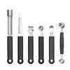 Trousse decoration - 6 pieces  HENDI  Noir  280x100x H 50mm