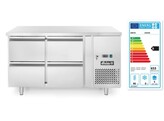 Koelwerkbank met 4 lades Profi Line 280L  Arktic  Profi Line  230V/250W  1360x700x H 858mm