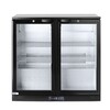 Backbar koelkast met dubbele deur  Arktic  158L  Zwart  230V/160W  900x530x H 870mm