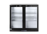 Backbar koelkast met dubbele deur  Arktic  158L  Zwart  230V/160W  900x530x H 870mm