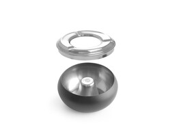 Terrasasbak zwart  HENDI   105x H 58mm