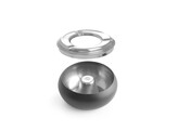Terrasasbak zwart  HENDI   105x H 58mm