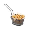 Frituurmandjes miniaturen stapelbaar zwart  HENDI  105x90x H 60mm