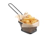 Frituurmandjes miniaturen stapelbaar zwart  HENDI  105x90x H 60mm