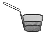 Paniers a frites miniatures empilables noirs  HENDI  130x115x H 80mm