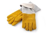 Gants barbecue en cuir resistants a la chaleur - 2 pieces  HENDI  2 u.   L 460mm