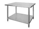 Centrale werktafel  HENDI  Budget Line  1400x600x H 850mm