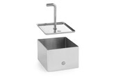 Voedselring en duwer vierkant  HENDI  duwer  64x64x H 55mm
