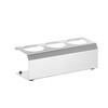 Support sauces  HENDI  3 trous o70 mm  274x102x H 98mm