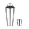 Shaker Cobbler - 3 pieces  BarUp  0 75L  Argent   90x H 255mm