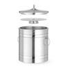 Seau a glacons double paroi  BarUp  5L  Argent   200x H 230mm