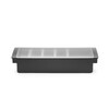 Boite a ingredients - 5 bacs  BarUp  Noir  480x150x H 100mm