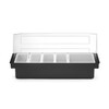 Boite a ingredients - 5 bacs  BarUp  Noir  480x150x H 100mm