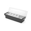 Boite a ingredients - 5 bacs  BarUp  Noir  480x150x H 100mm