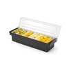 Boite a ingredients - 5 bacs  BarUp  Noir  480x150x H 100mm