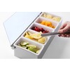 Porte-condiments  BarUp  5 boites  375x140x H 90mm