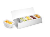 Porte-condiments  BarUp  5 boites  375x140x H 90mm