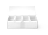 Porte-condiments  BarUp  5 boites  375x140x H 90mm