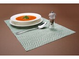 Placemat  geometrisch patroon   set  HENDI  Groen  6 st.  450x300mm